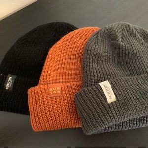 3 Burton Beanies